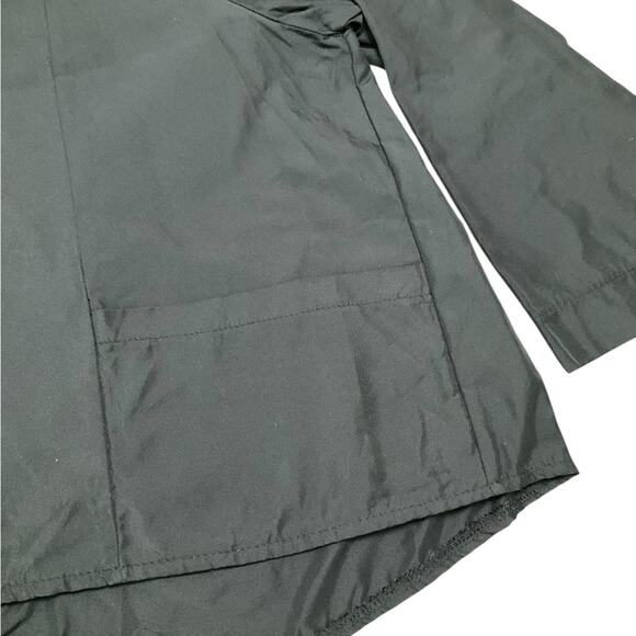 Luukaa Women’s Cropped Black Hooded Button down Jacket Size US 12 EUC - Picture 6 of 8